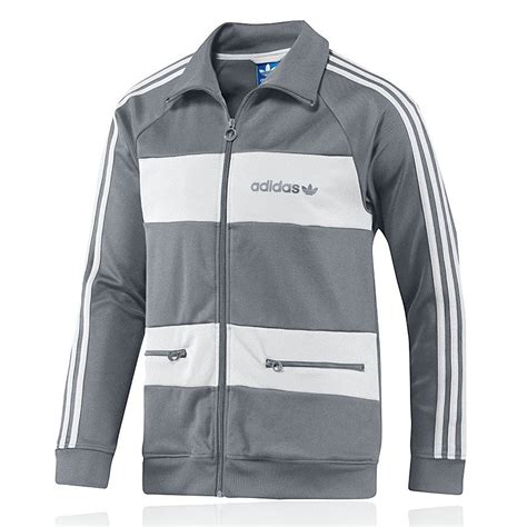 adidas jacke grau weiß|Graue Herrenjacken .